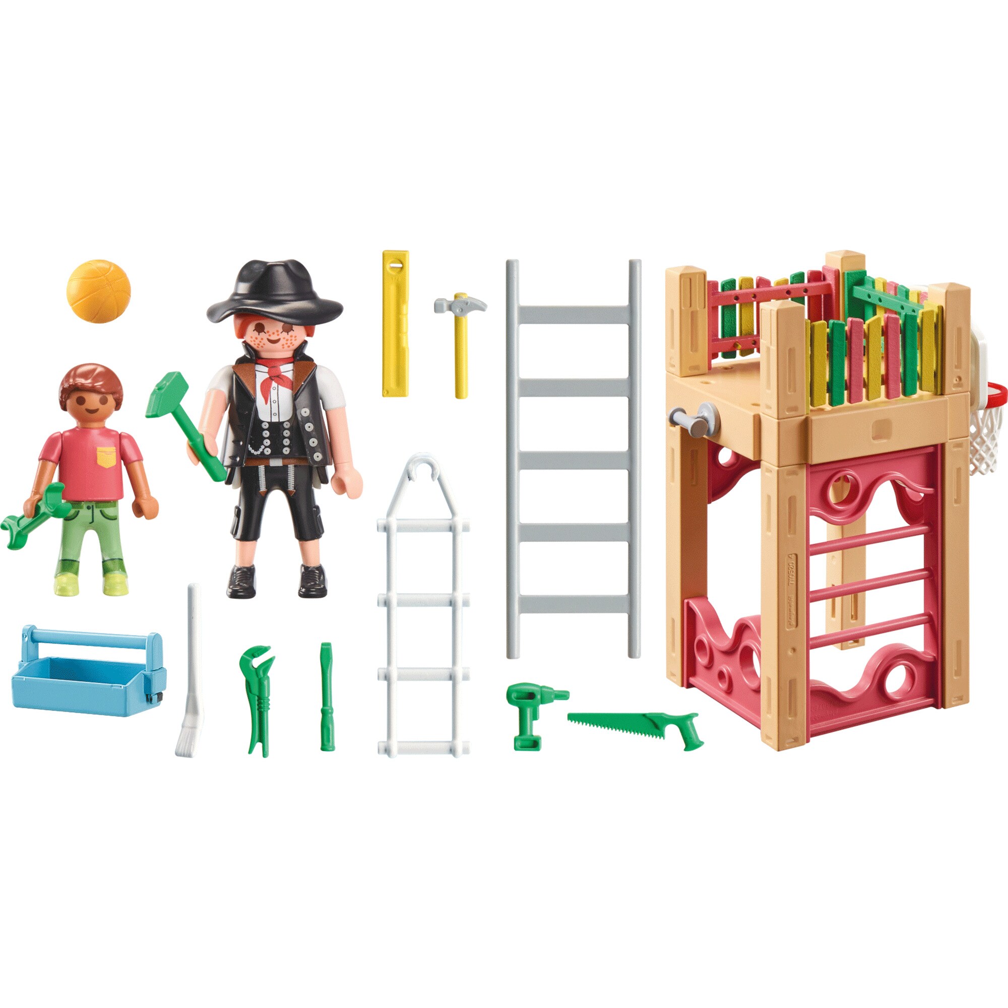 PLAYMOBIL Konstruktionsspielzeug City Life Starter Pack Zimmerin on Tour