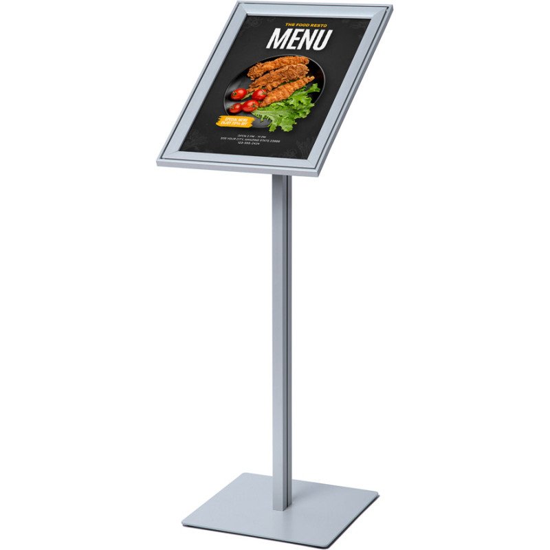 Présentoir de menu fixe avec cadre à à clipser Compasso®