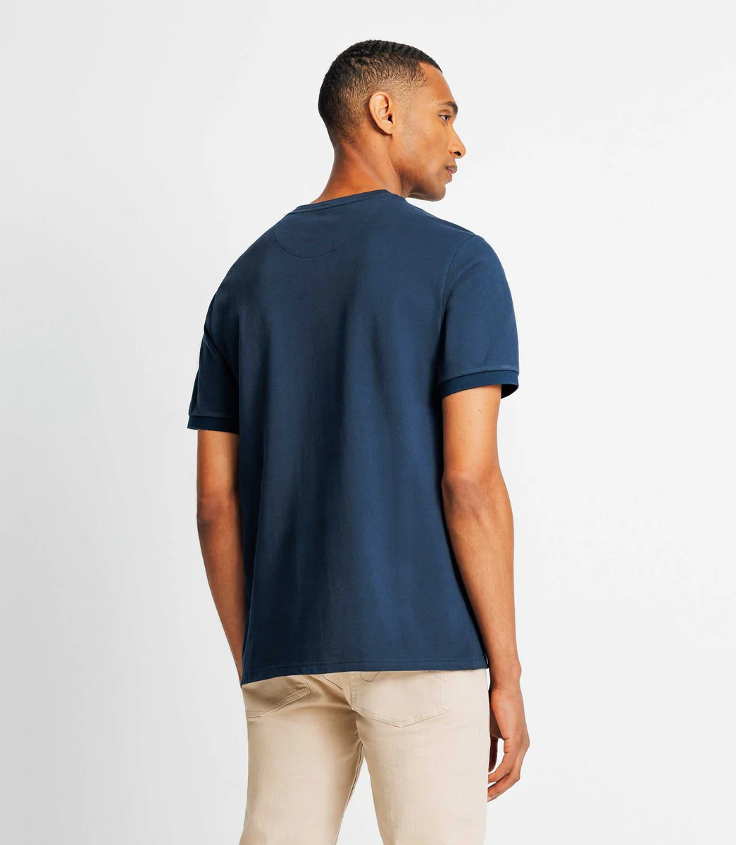 T-shirt avec poche zippée marine