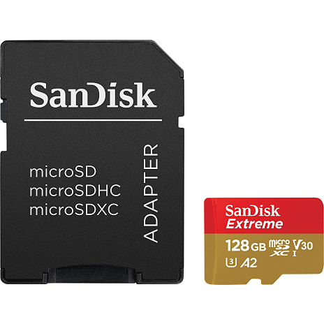 Sandisk microsdxc extreme hukommelseskort - 128gb 170mb/s