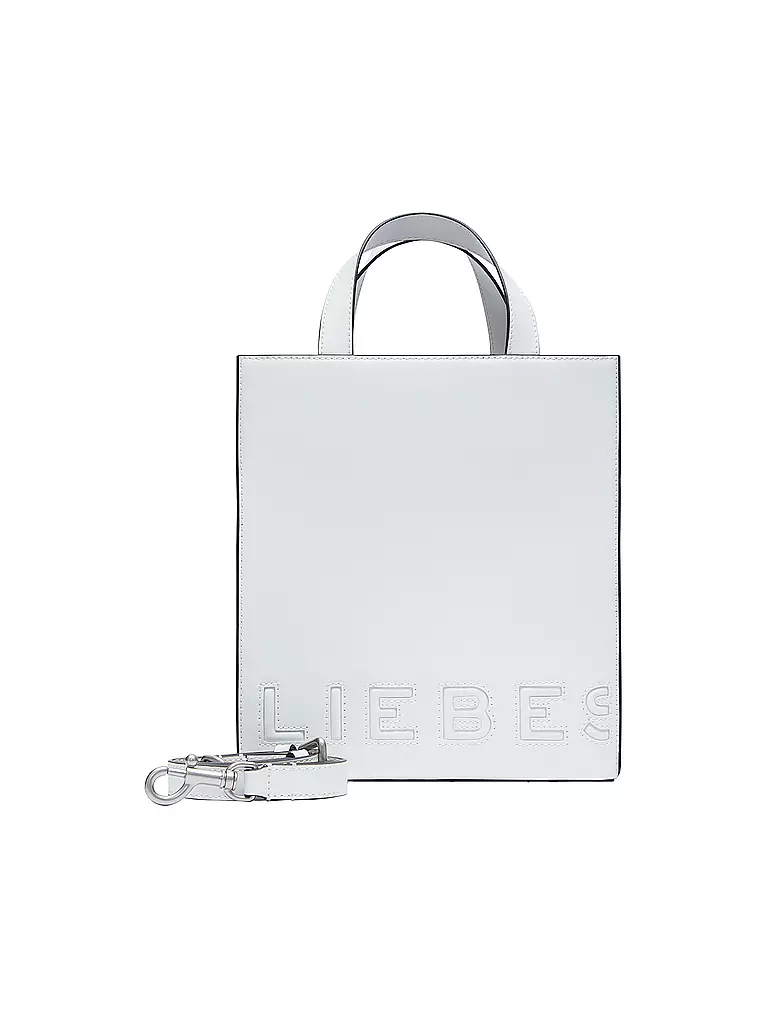 LIEBESKIND BERLIN Ledertasche - Tote Bag PAPER BAG  Small weiss