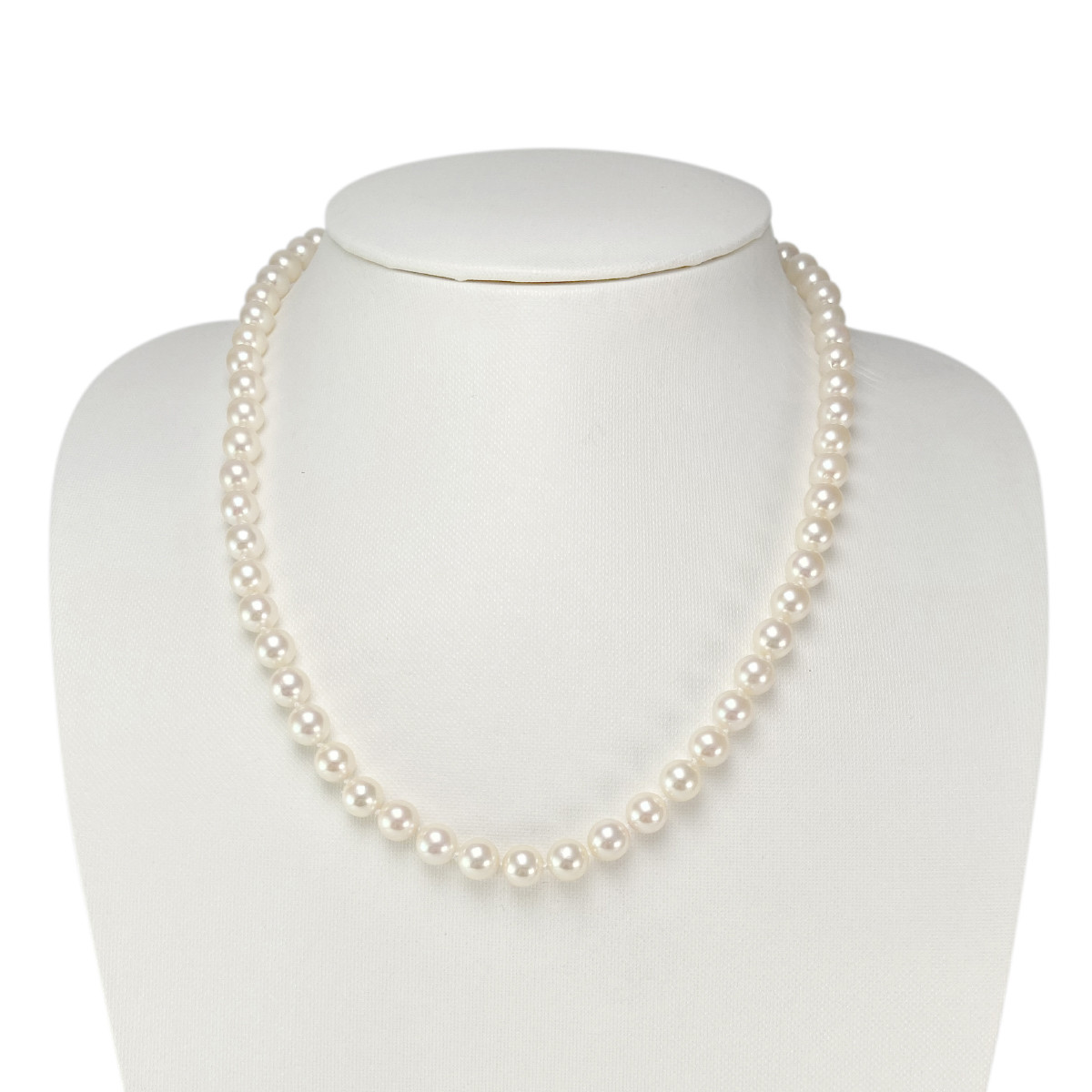 Collier d'occasion or 585 jaune perles de culture du Japon 48 cm