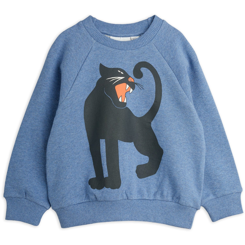 Køb Mini Rodini Blue Panther Sp Melange Sweatshirt