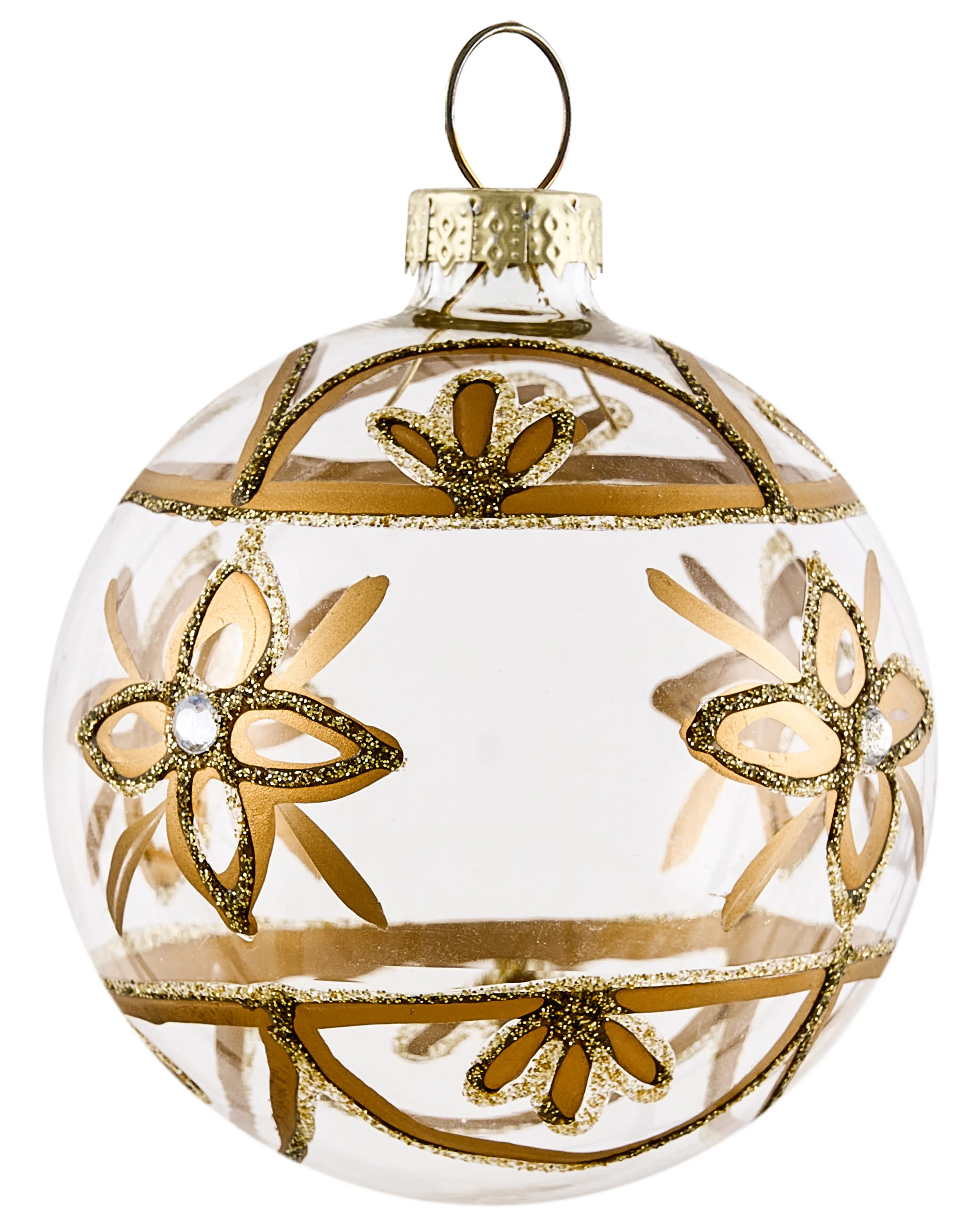 Set van 70 kerstballen FLICKER Glas Goud