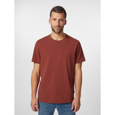 Herren-T-Shirt Baumwolle, Rotbraun