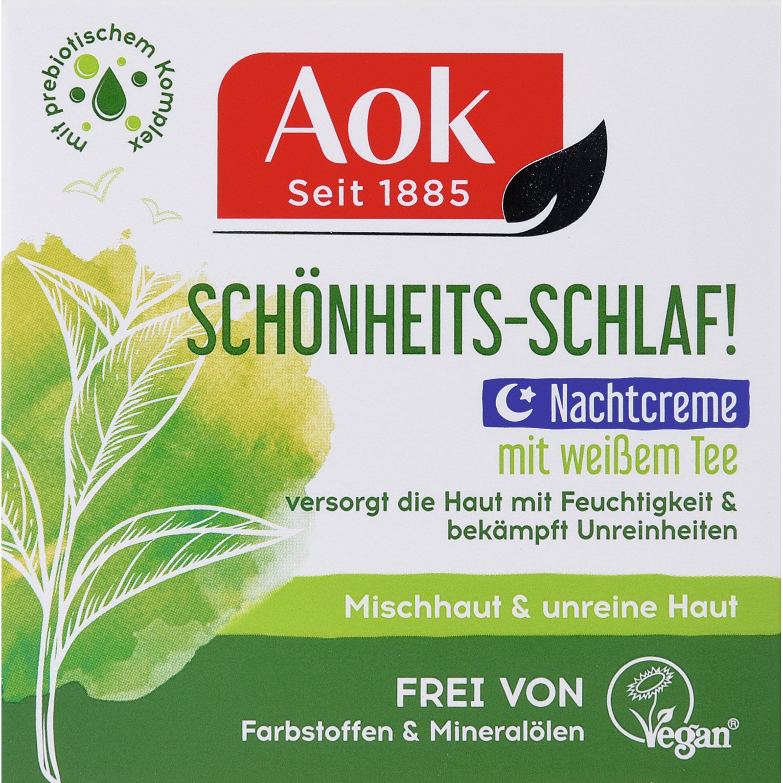 Aok Nachtcreme mit weissem Tee 50 ml