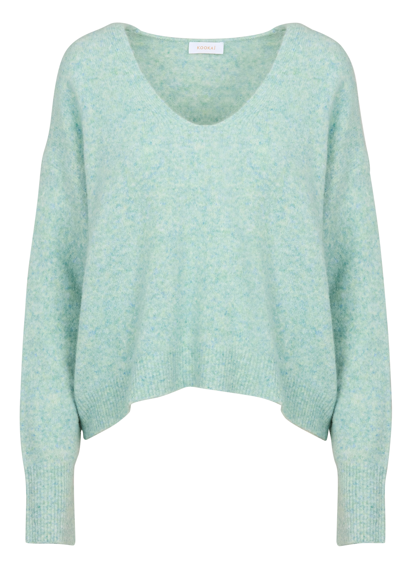 LIZA - Pull ample en laine mélangée | Vert