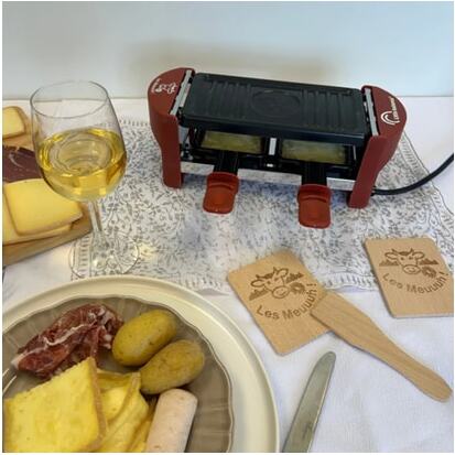 LITTLE BALANCE Raclette Multifonction Raclette 2 personnes piment