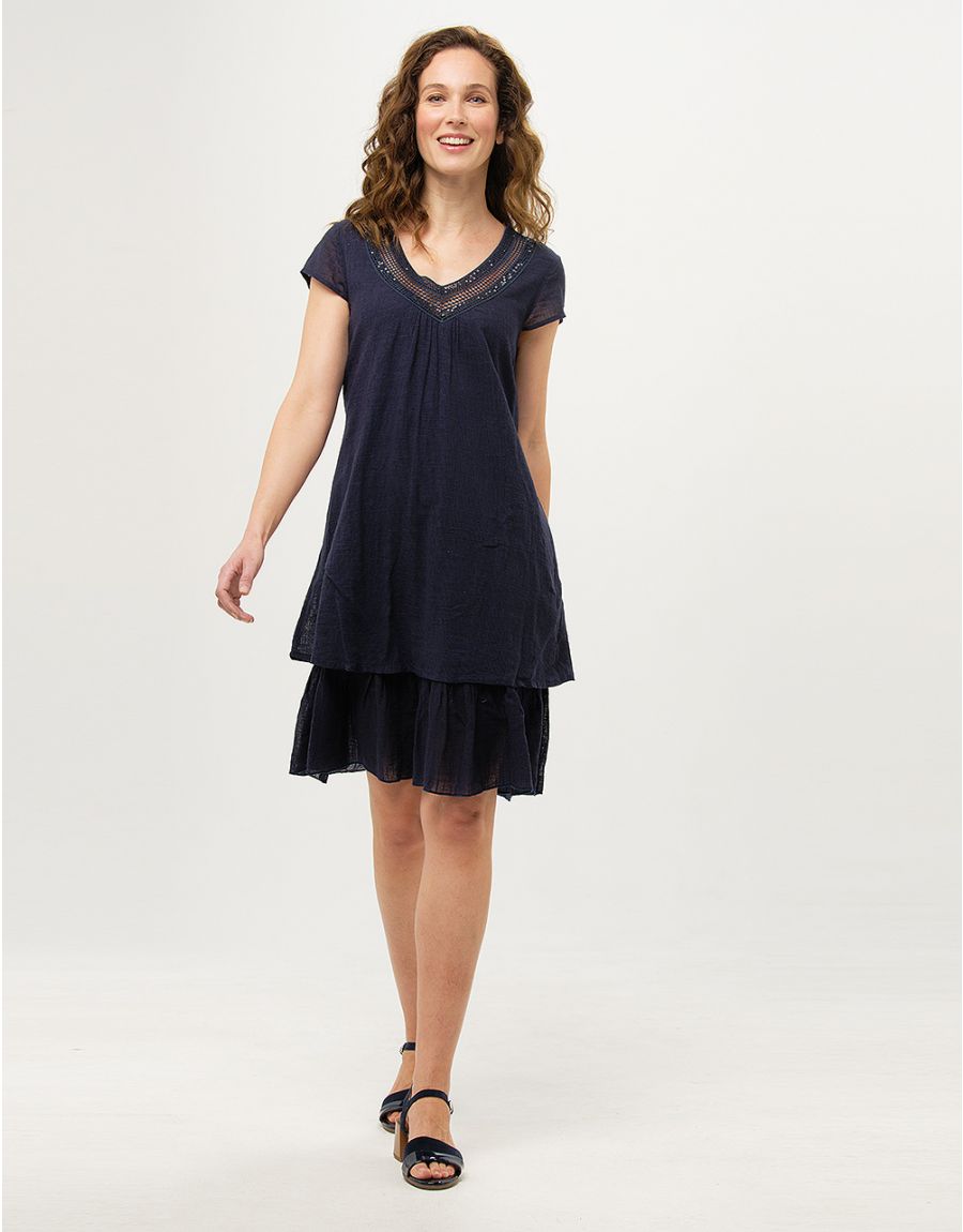 Robe coton évasée