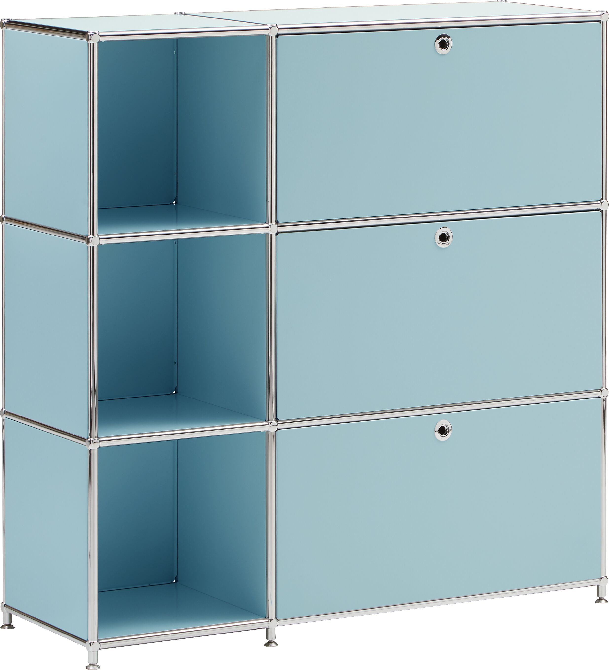 FLEXCUBE Highboard - Mint / B: 115.0 cm x T: 40.0 cm x H: 118.0 cm