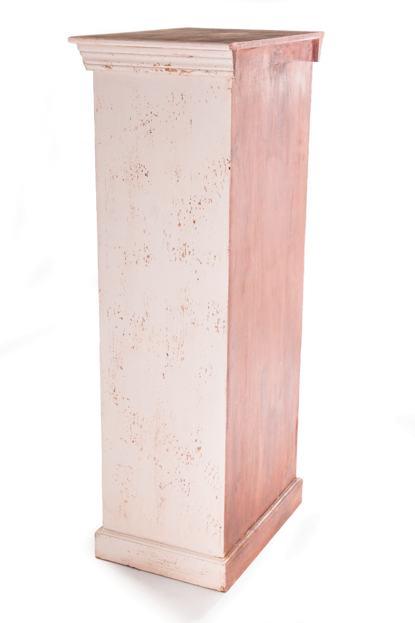 Schrank 'Bhilwara', weiß, H 140 cm, B 60 cm, T 40 cm von fischer's lagerhaus
