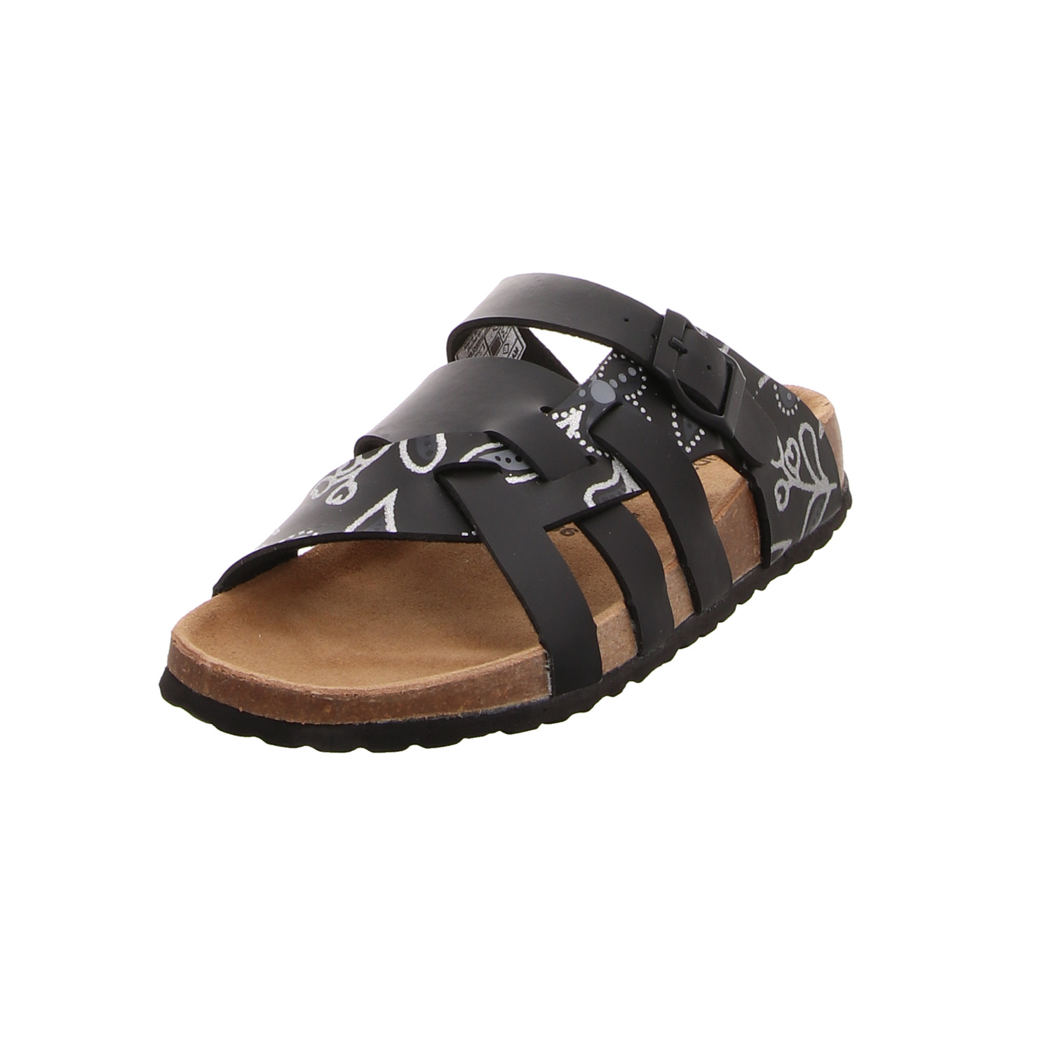 Idana-Schuhe Pantoletten schwarz