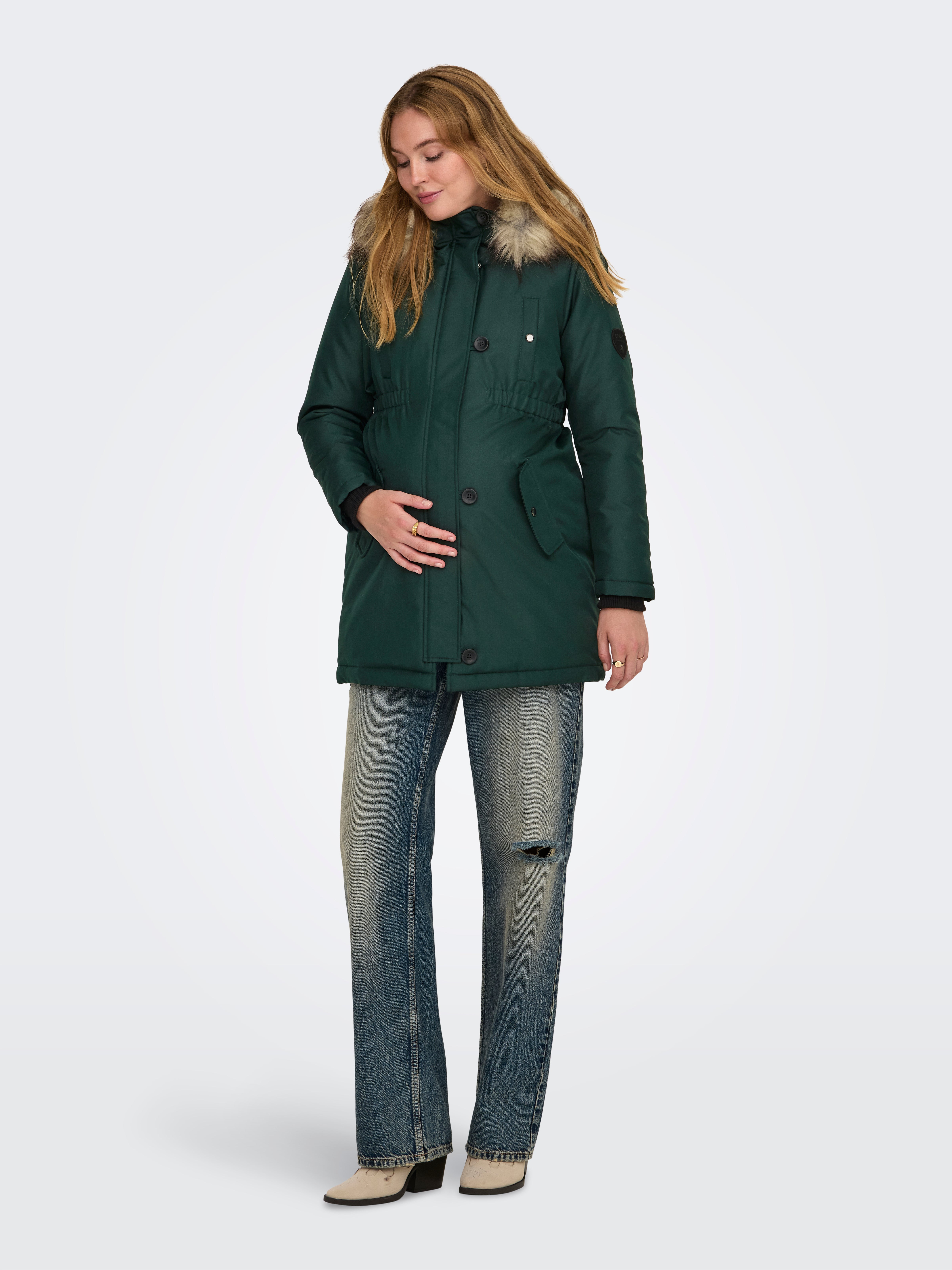 OLMIRIS Langer Parka Scarab