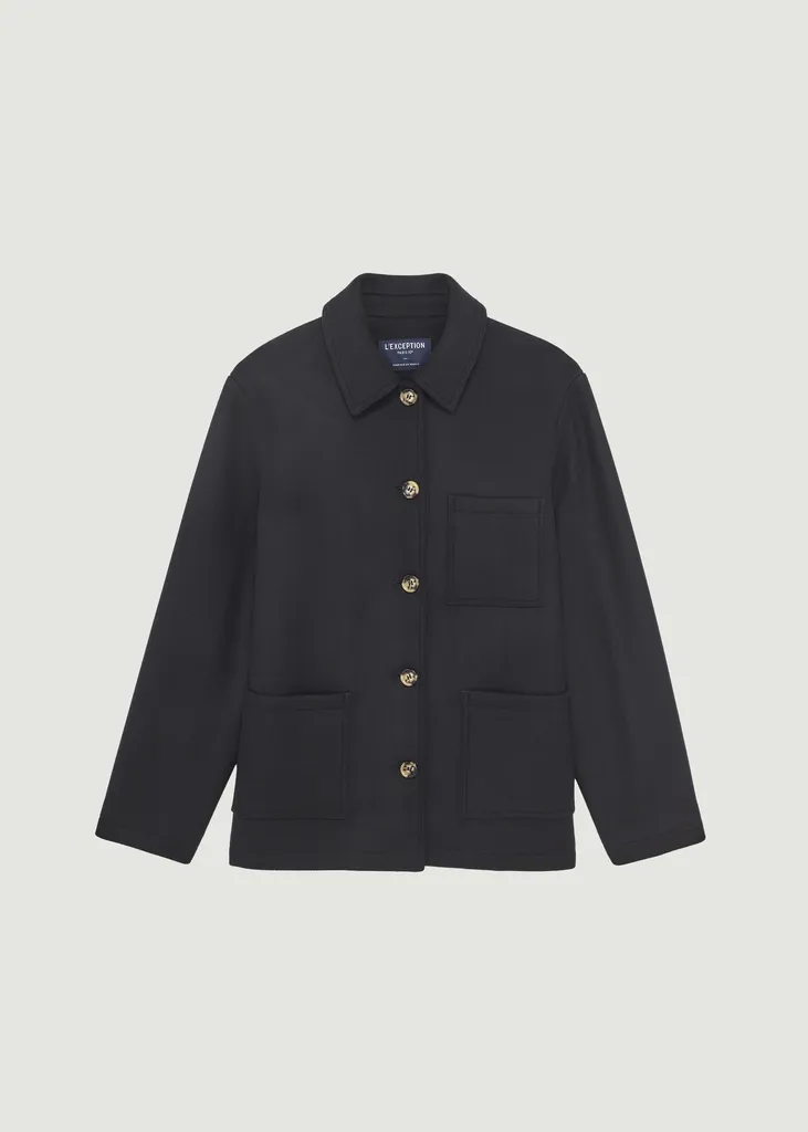 Sur-veste en laine vierge fabriquée en France L'Exception Paris