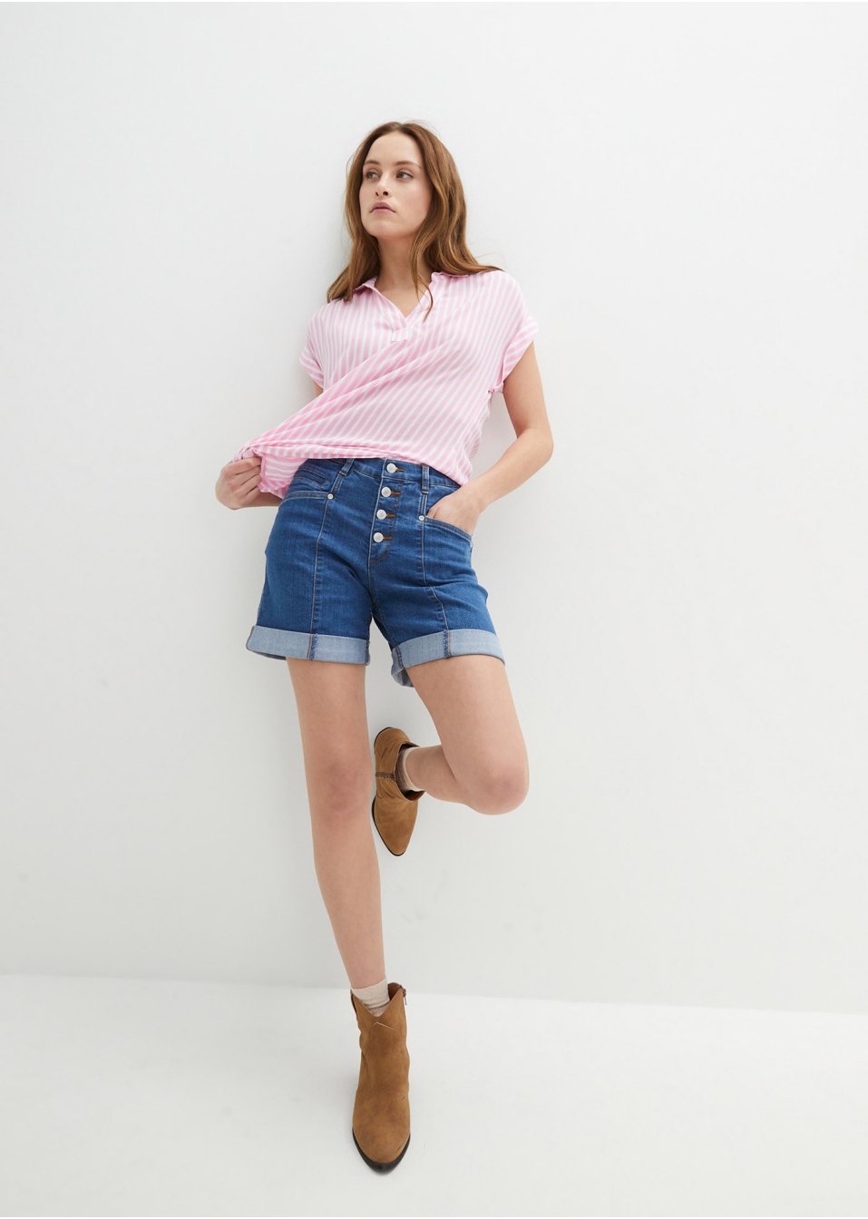 Short en jean confort stretch