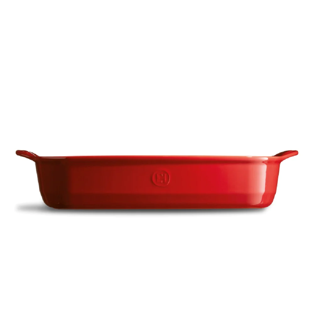 Plat rectangle Grand Cru rouge grand modèle Emile Henry