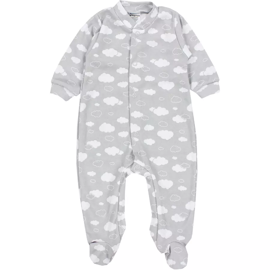 TupTam Baby Mädchen Schlafstrampler mit Fuß 3er Pack rosaweiß