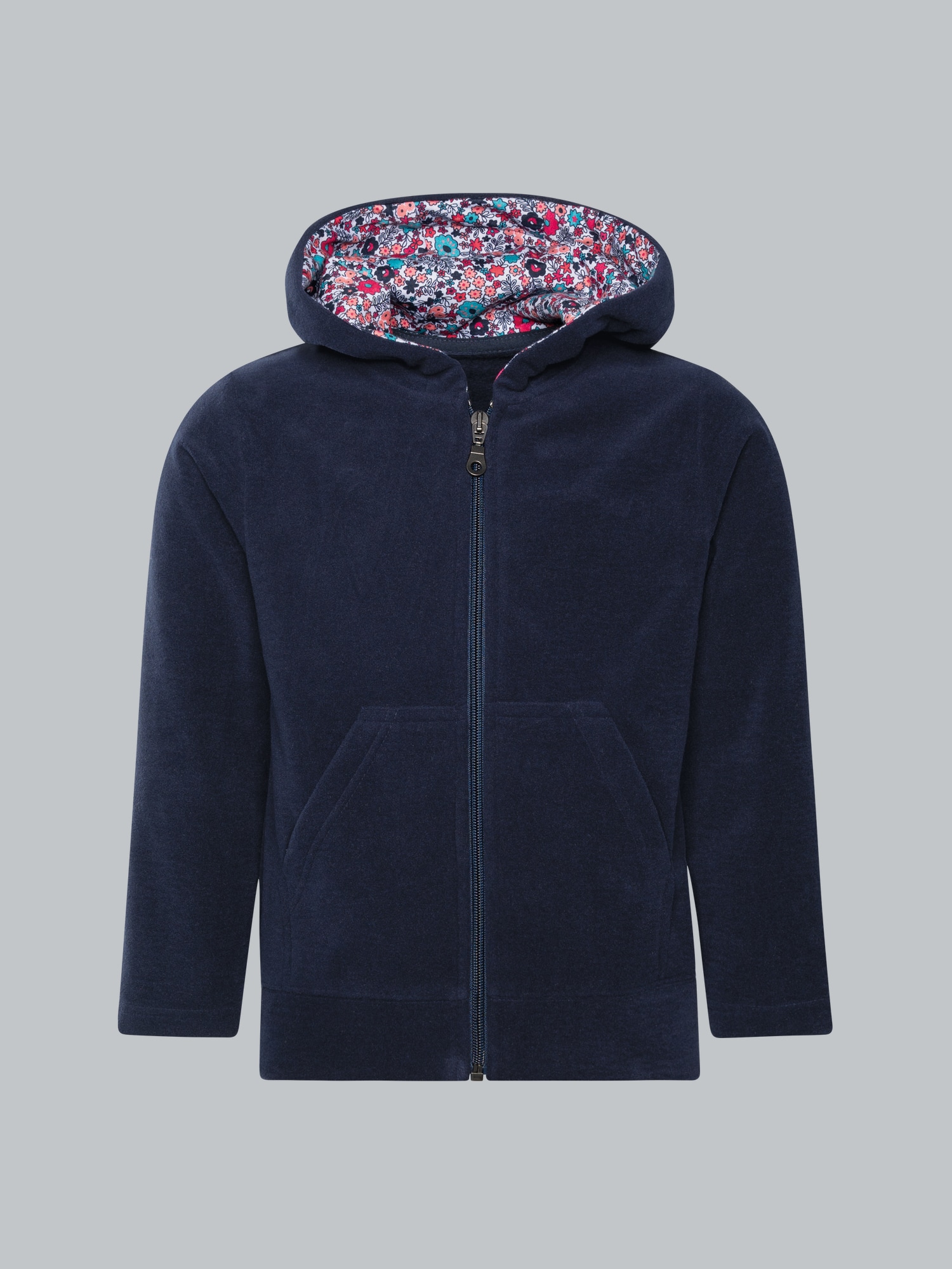 Fleecejacke mit Kapuze Navy