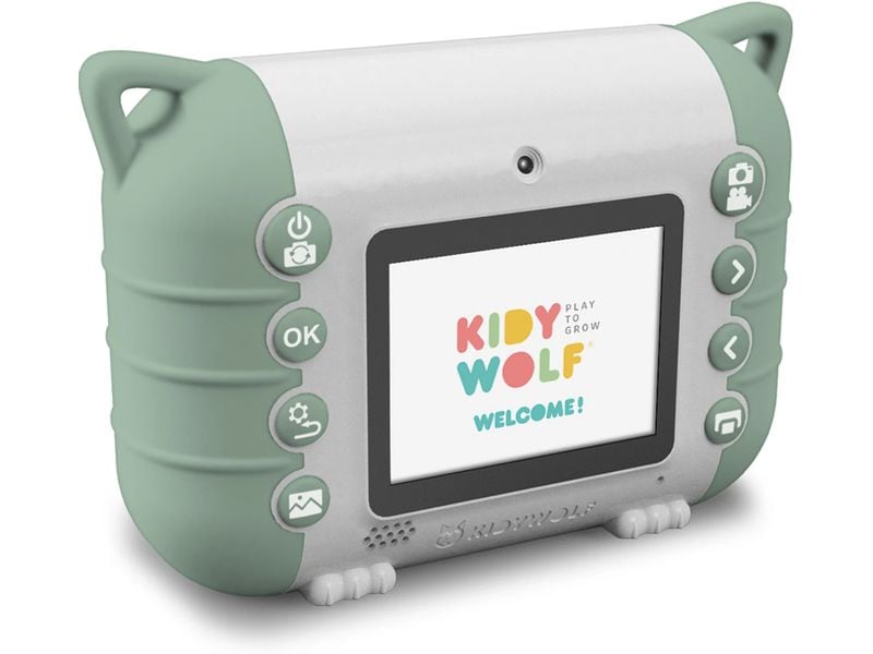 Kidywolf Sofortbildkamera Grün Fotoapparat mit integriertem Thermodrucker