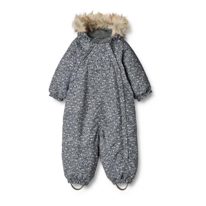 Wheat Combinaison de Ski Fleurie Façon Fourrure Matières Recyclées Nickie | Gris