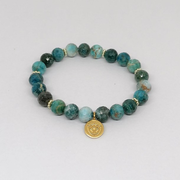 Bracelet en perles d'apatite