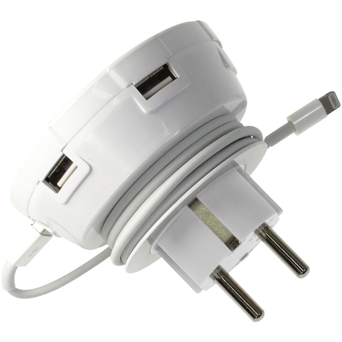 Xlayer CHARGER Ladegerät Steckdosenadapter inkl. 3x USB Typ A & 1x USB Typ C Weiß