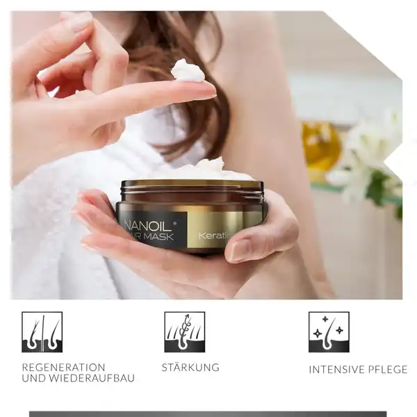 Haarmaske mit Keratin