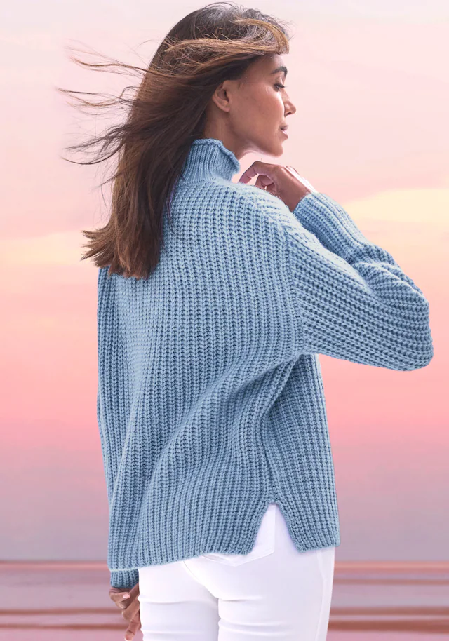 Buffalo Stehkragenpullover , in Melange-Optik