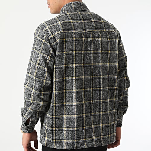 Surchemise à Carreaux Gris Anthracite Jaune
