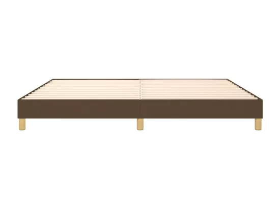 Sommier à lattes de lit Marron foncé 200x200 cm Tissu