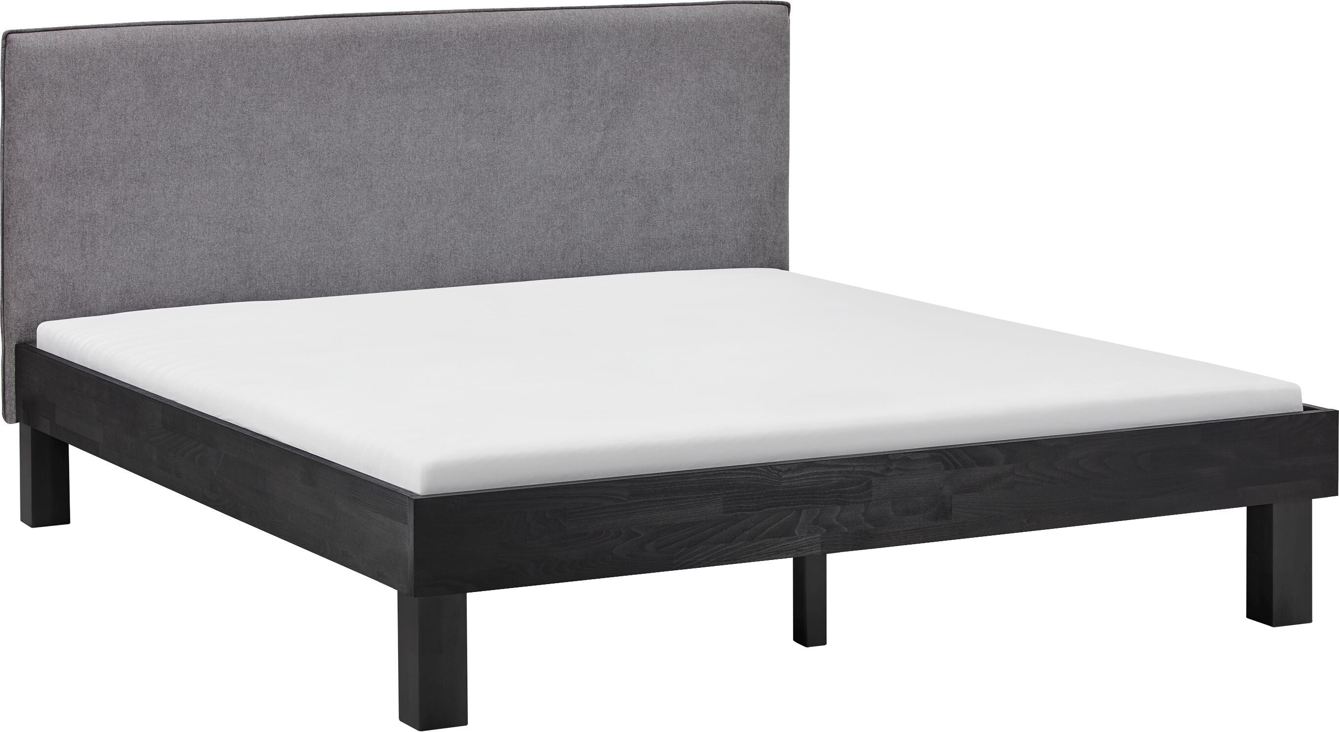 CARA Bett - Buche schwarz / B: 180.0 cm x T: 200.0 cm