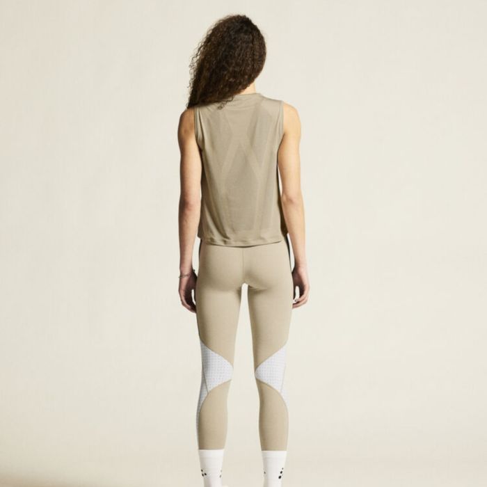 Craft Dame T-shirts Adv Tone Perforated Tank Top Brun