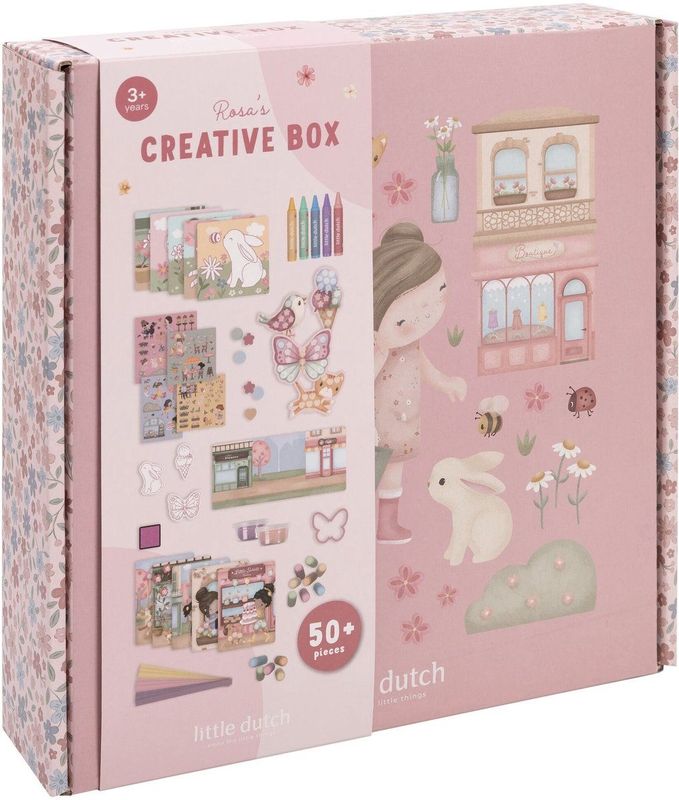Little Dutch - Rosa Creativity Box XL - Knutseldoos - Creatief Speelgoed - 3 Jaar