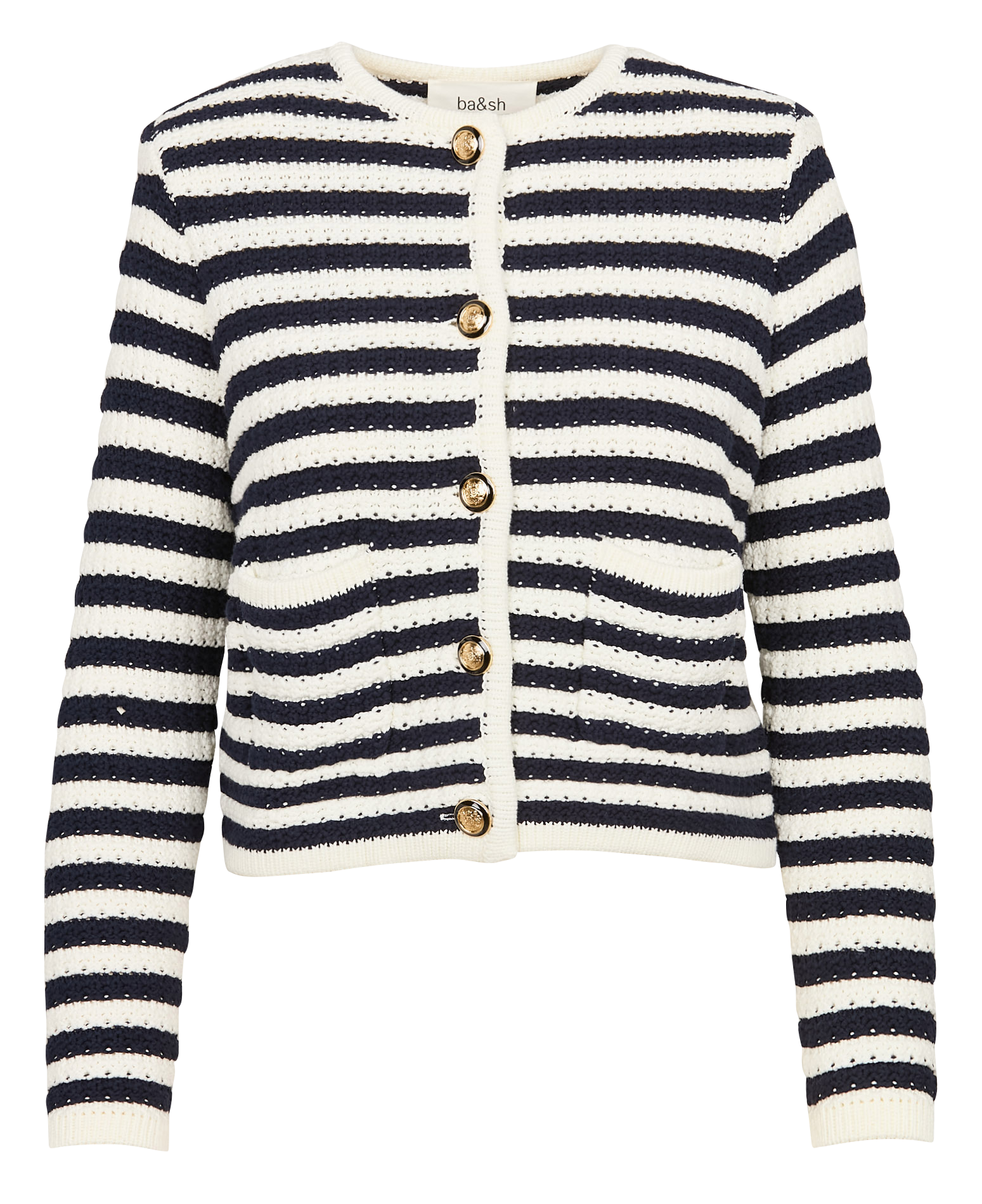 GASPARD - Gilet col rond en coton mélangé | Beige
