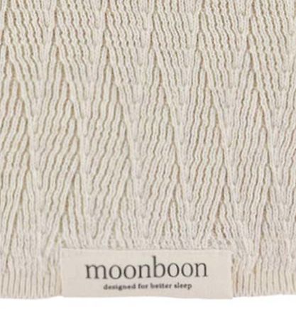 Moonboon Decke - Strick - 100x80 cm - Nature