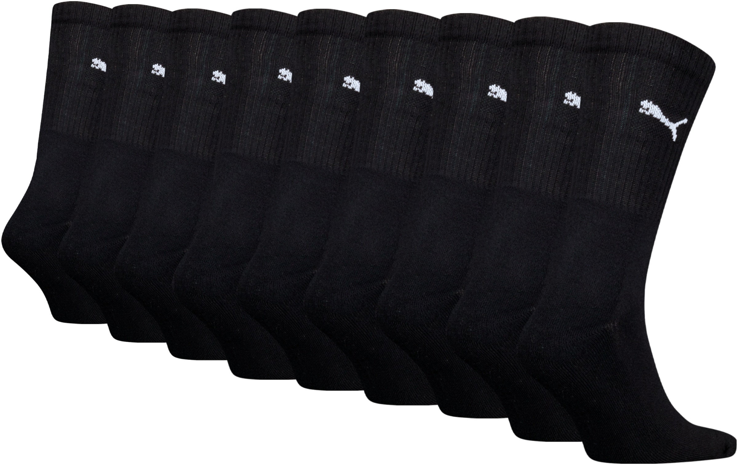 PUMA Socken »PUMA CREW SOCK 9P ECOM« 9 Paar, 9 Paar tlg. Tennissocken, atmungsaktiv, feuchtigkeitsregulierend