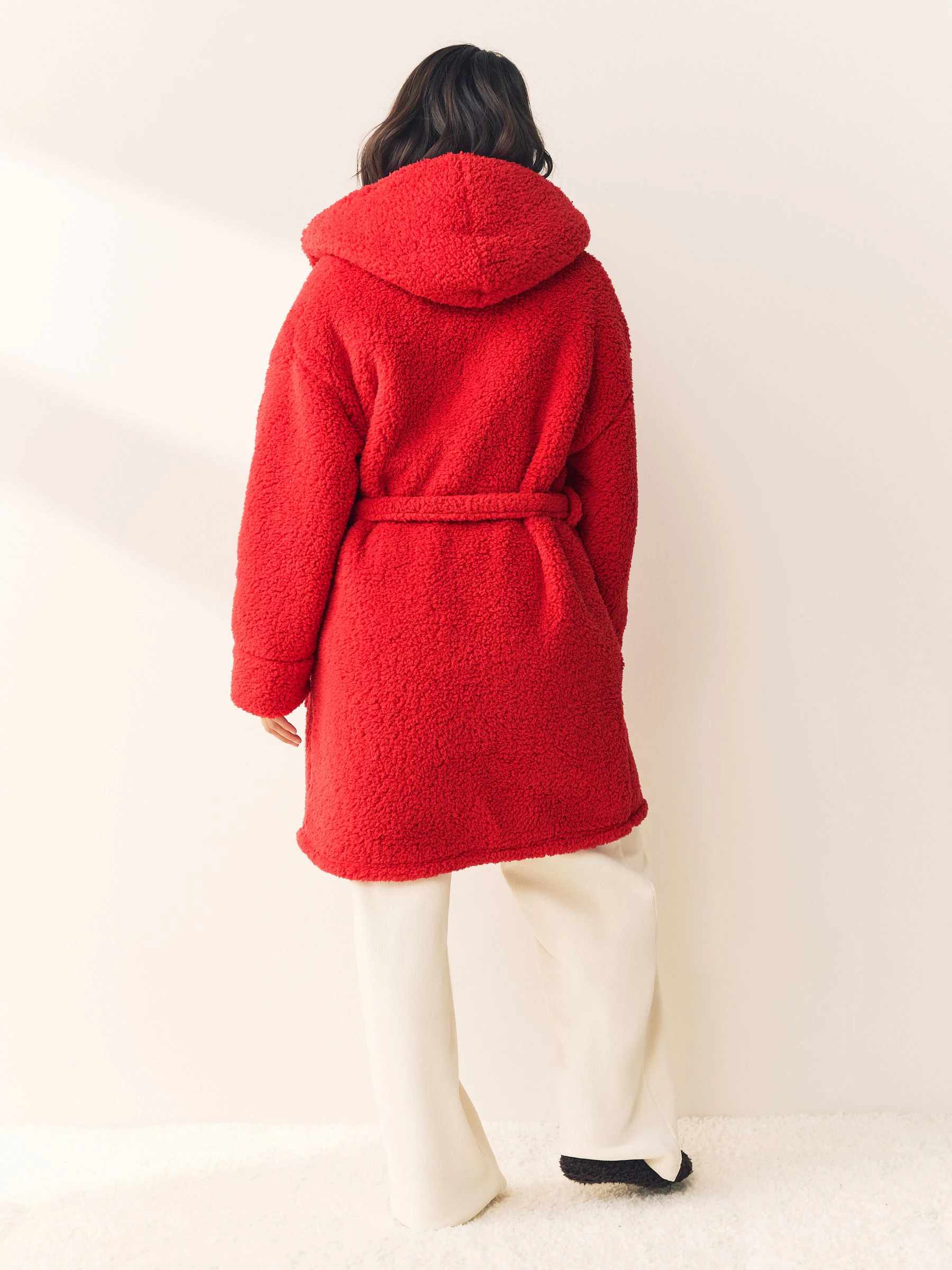 Rood - Teddy badjas