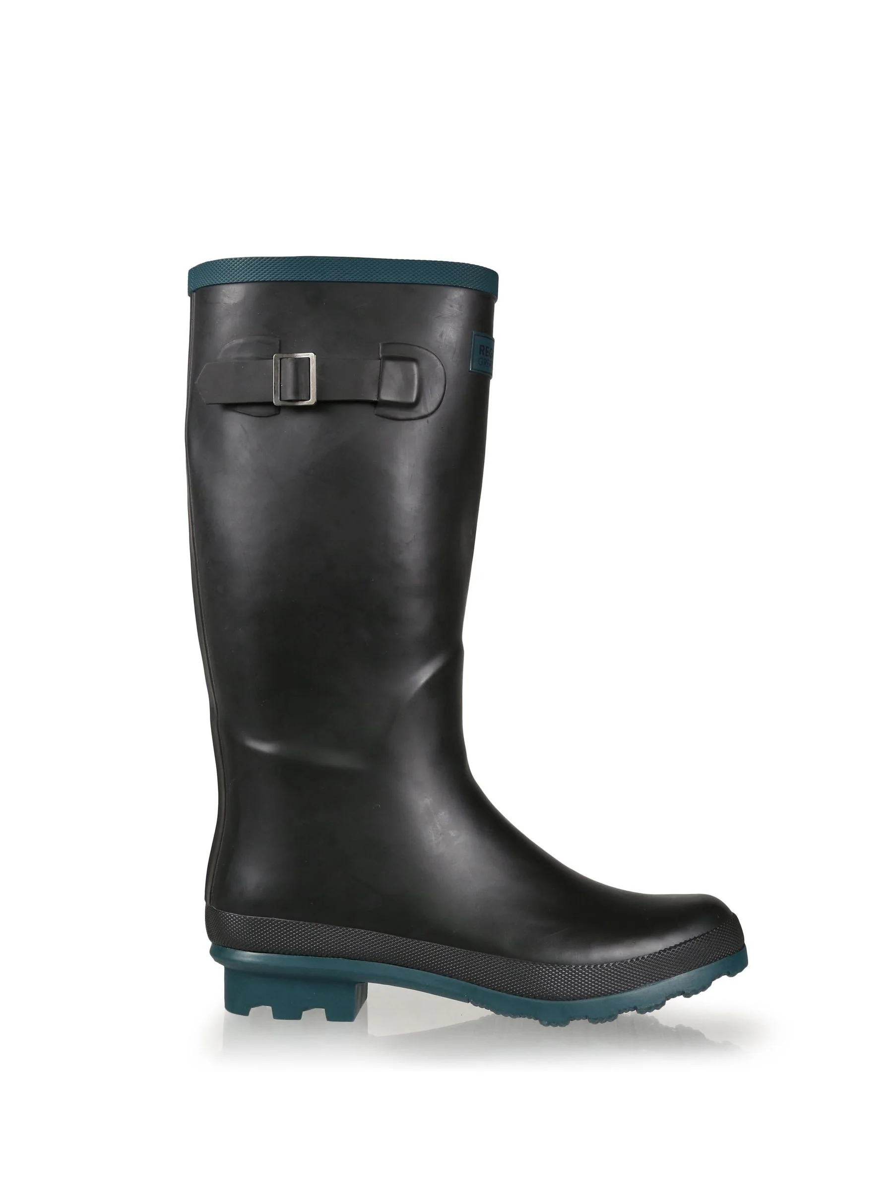 Zwart/blauwgroen - Regatta Fairweather II regenlaarzen voor dames