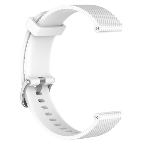 INF Klokkereim i silikon til Garmin VivoActive 4S Hvit