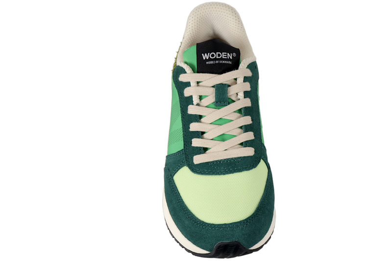 WODEN - RONJA SNEAKERS I GRØNT RUSKIND OG TEKSTIL