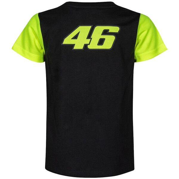VR46 - T-shirt enfant The Doc Noir / Jaune fluo