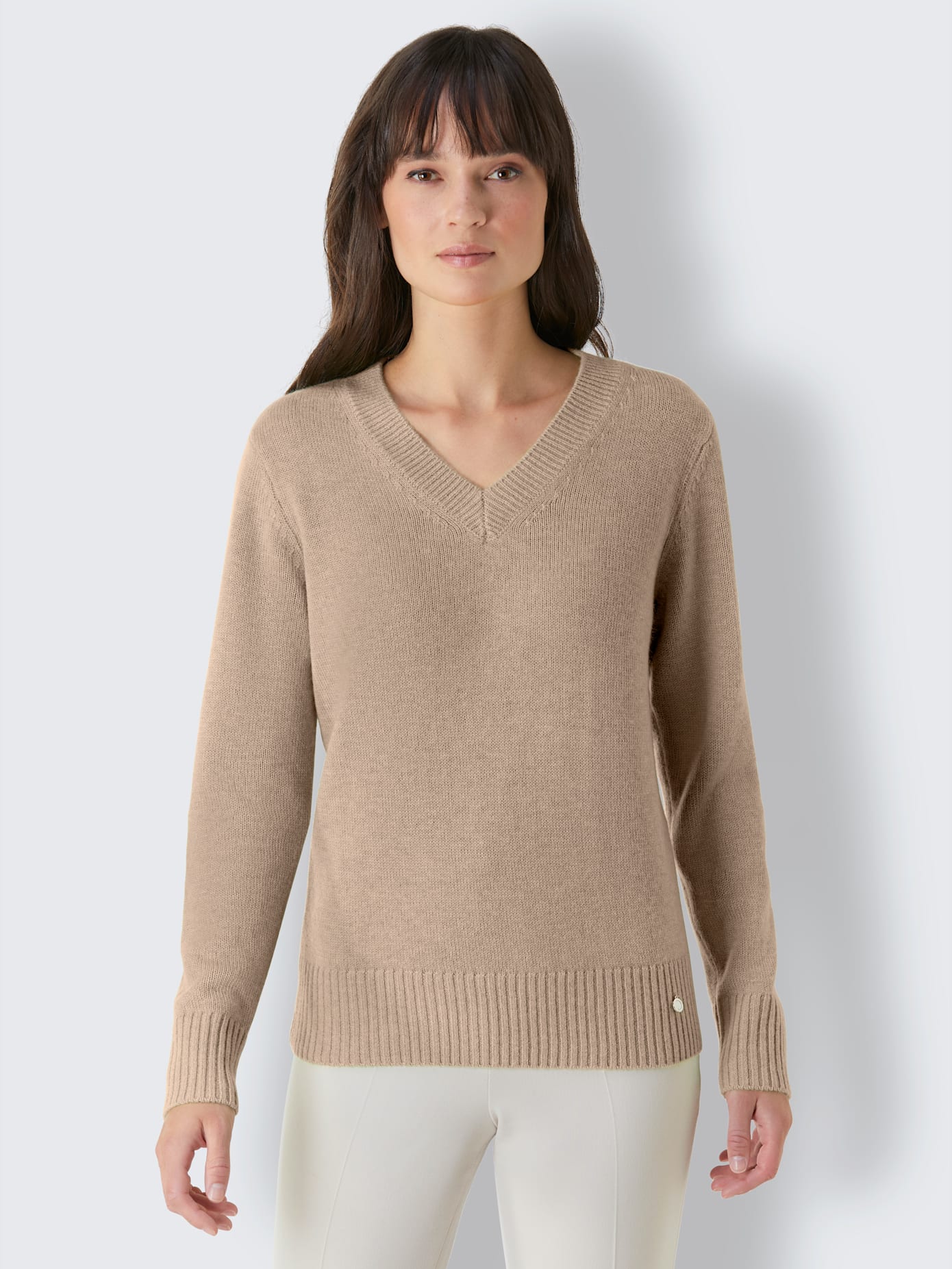 Pull en mérinos et cachemire qualité tricot exclusive