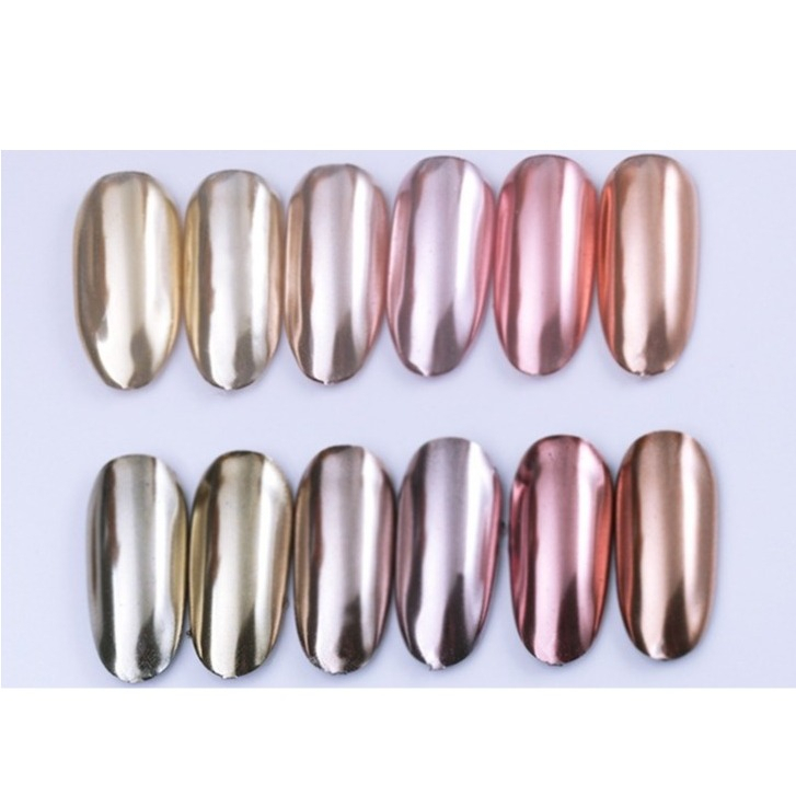 Chrome Nagelpulver Metallic Nagel Design Pigment - Roségold