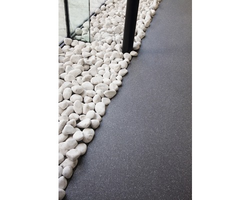 PVC vloer, zwaar gevlekt donkergrijs FB909M, 200 cm breed (per meter verkocht)