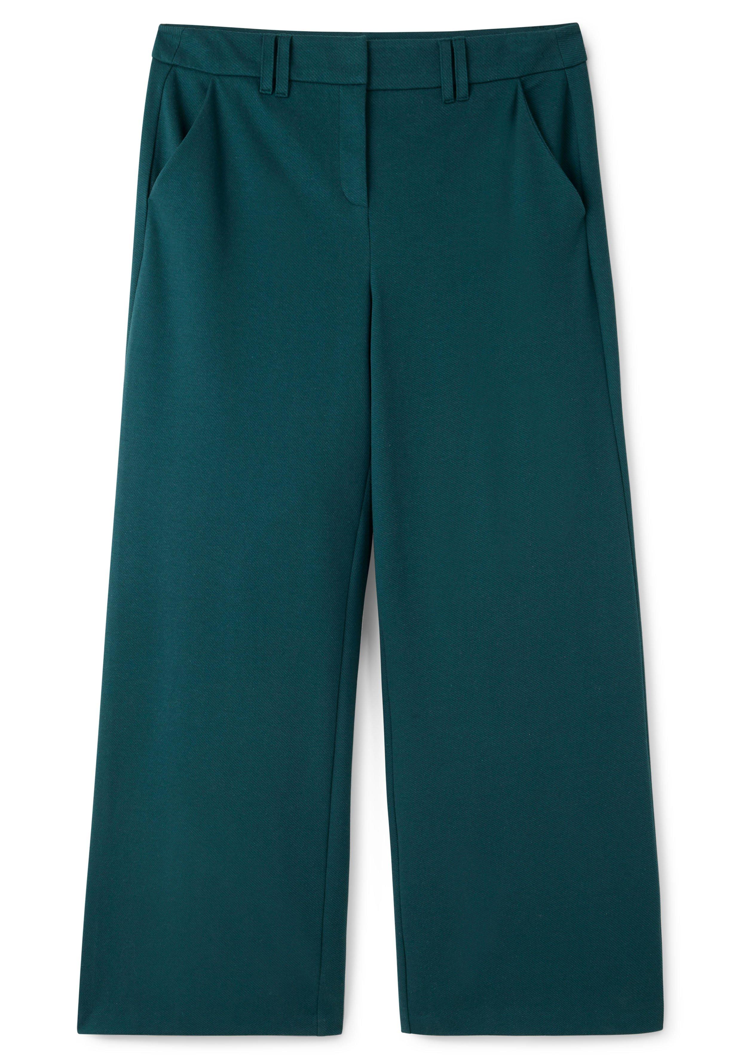 Weite Hose mit Streifenstruktur, extralanges Bein