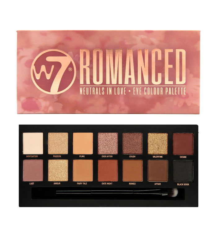 W7 - Paleta de sombras para olhos Romanced