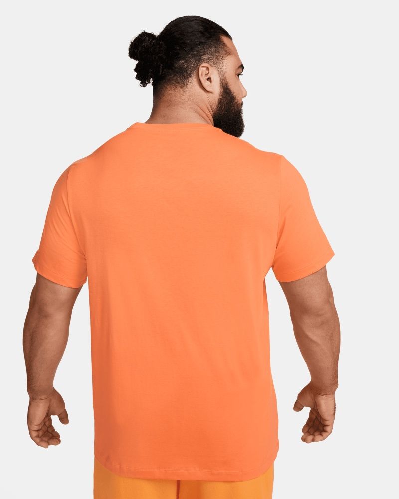 T-shirt Nike Sportswear Club Orange & Blanc pour homme