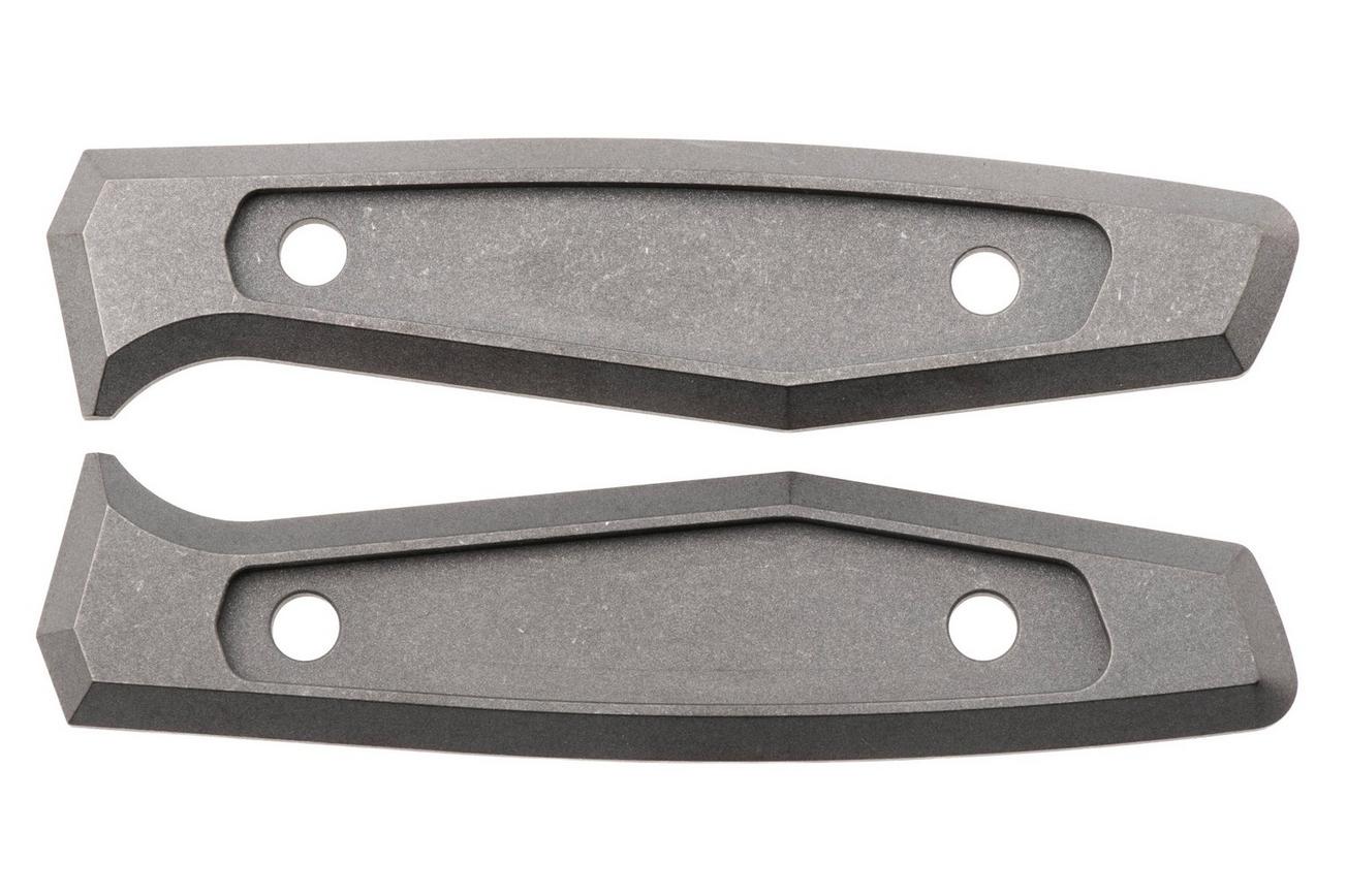 Daily Customs AK1 Scales P10012638, Plain Titanium Inlay handgreepschalen