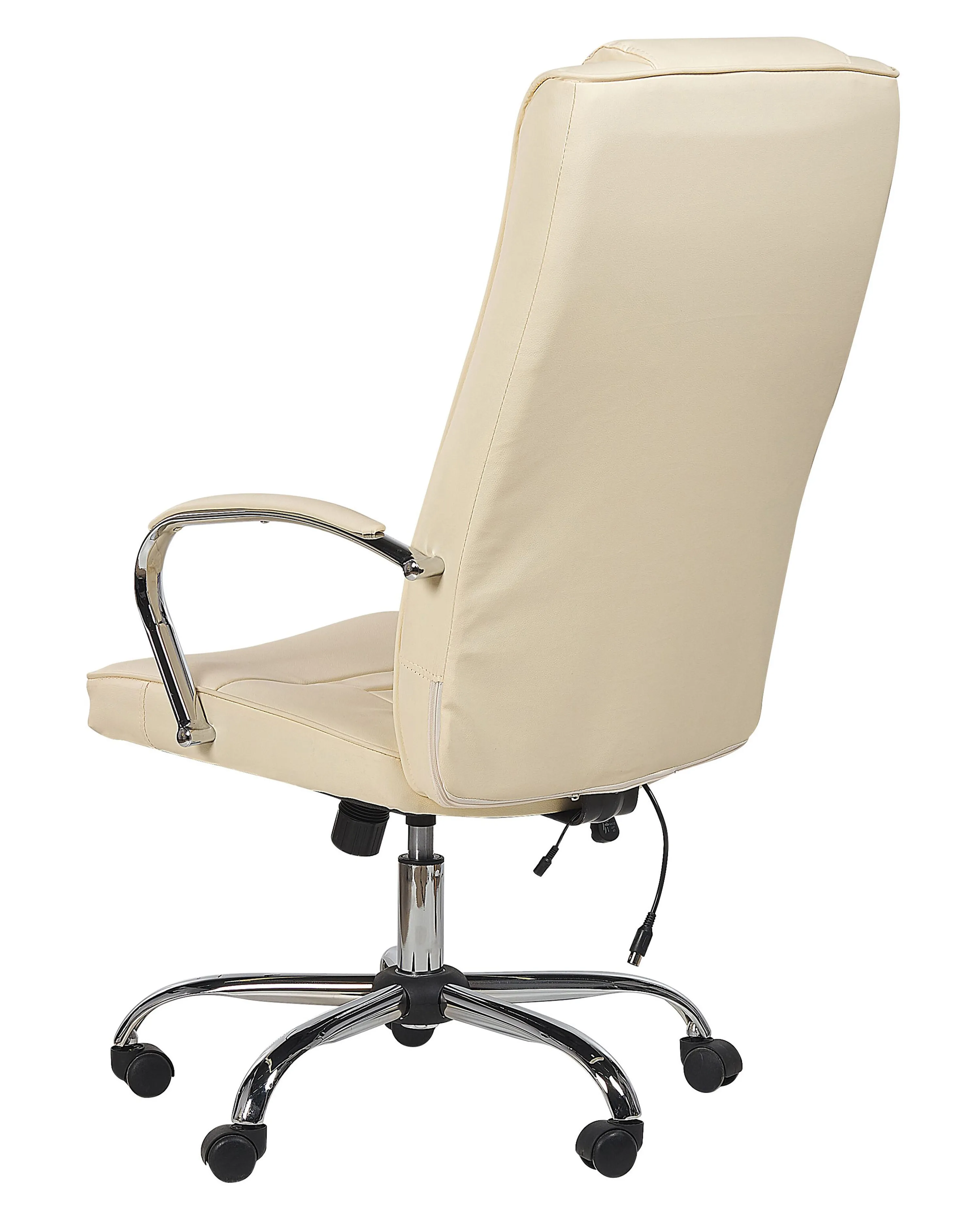 Massagestoel met verwarming GRANDEUR Kunstleer Beige