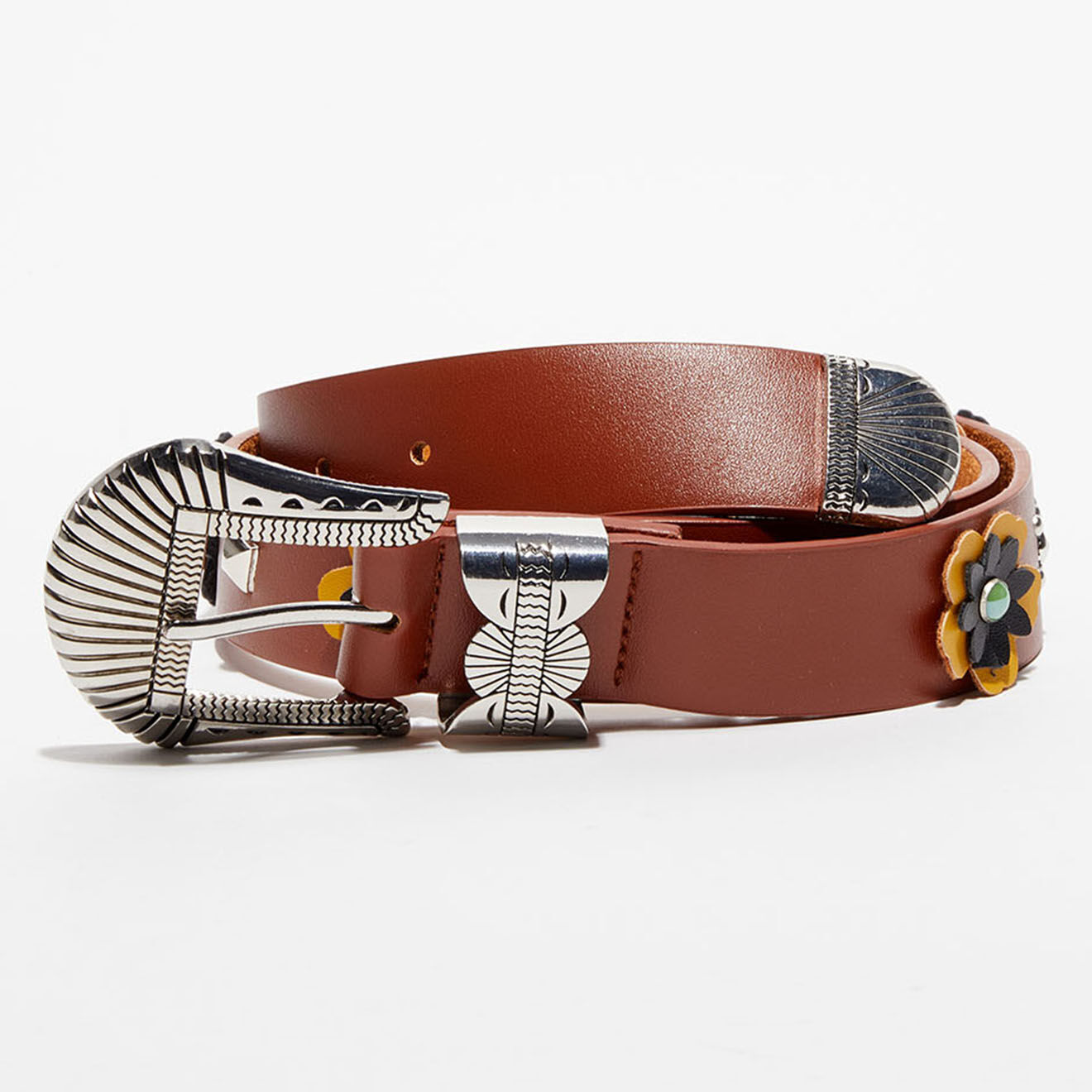 Wild Ceinture en Cuir Marge marron